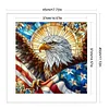 Glass Painting Eagle-11CT Stamped Cross Stitch 45*45cm/17.72*17.72in tapestrymarket