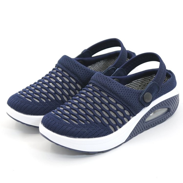 air cushion slip on walking shoes