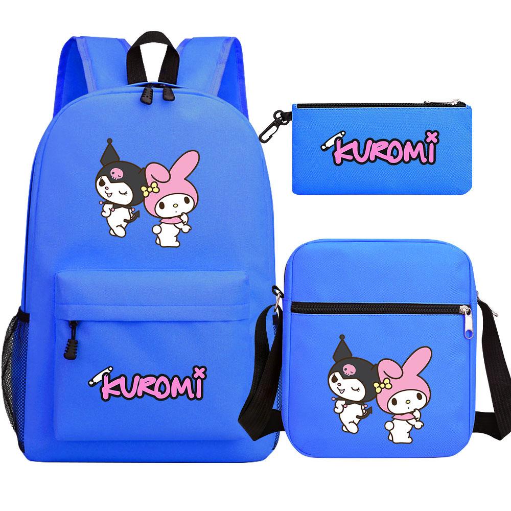 Mayoulove Kuromi Backpack Stylish Design Lightweight for School Use-Mayoulove