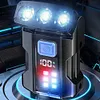COB+SMD LED Super Bright Flashlight Rotatable Hat Clip Light for Night Running