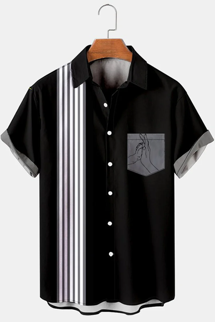 Men's Fashion Casual High Five Shirt