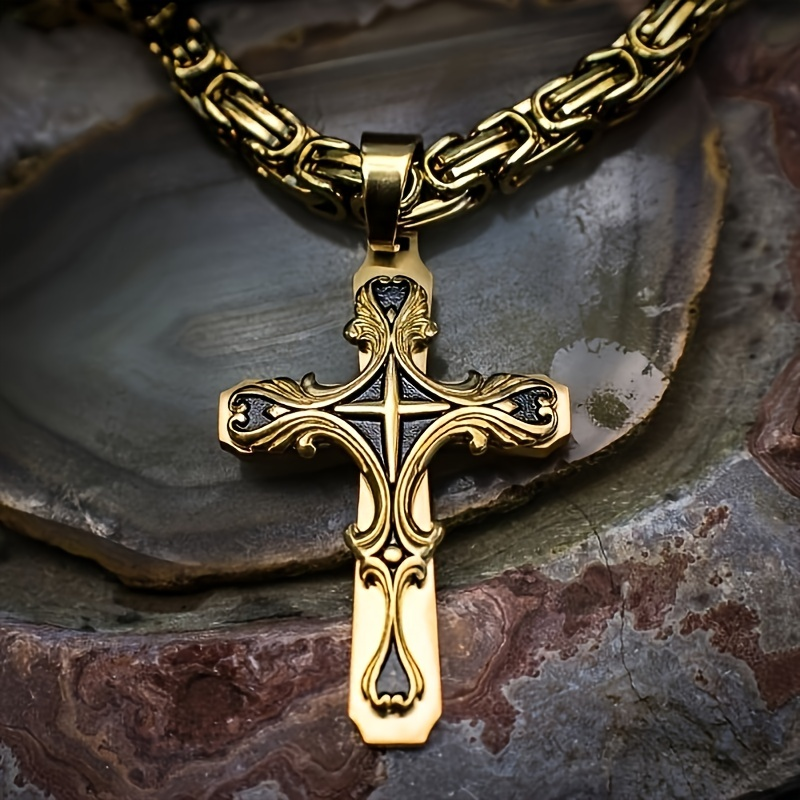 Bully Cross Pendant Necklace