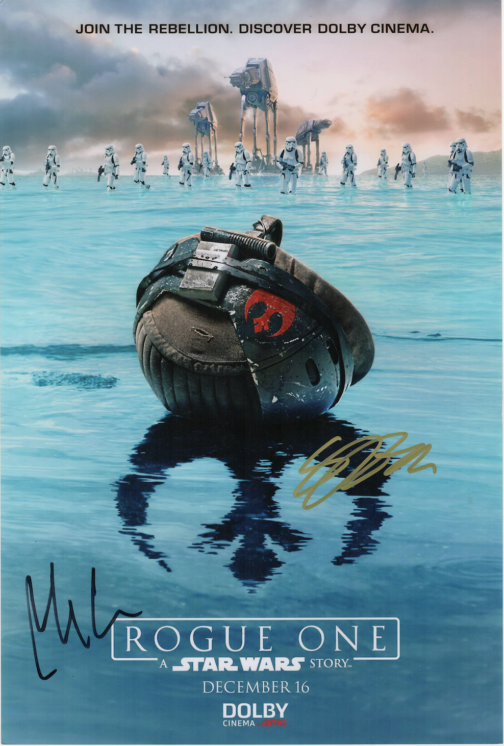 Star Wars Rogue One Multi Signed Photo Poster painting poster! Gareth Edwards! Authentic! 1141