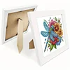 5D DIY Partial Special Shaped Drill Diamond Painting Kit Dragonfly Decor With Frame Kit 18x18cm