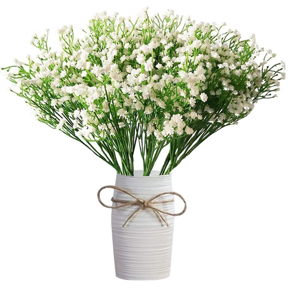 12 Pcs Babys Breath Artificial Flowers, Gypsophila Real Touch Flowers for Wedding Party Home Garden Decoration