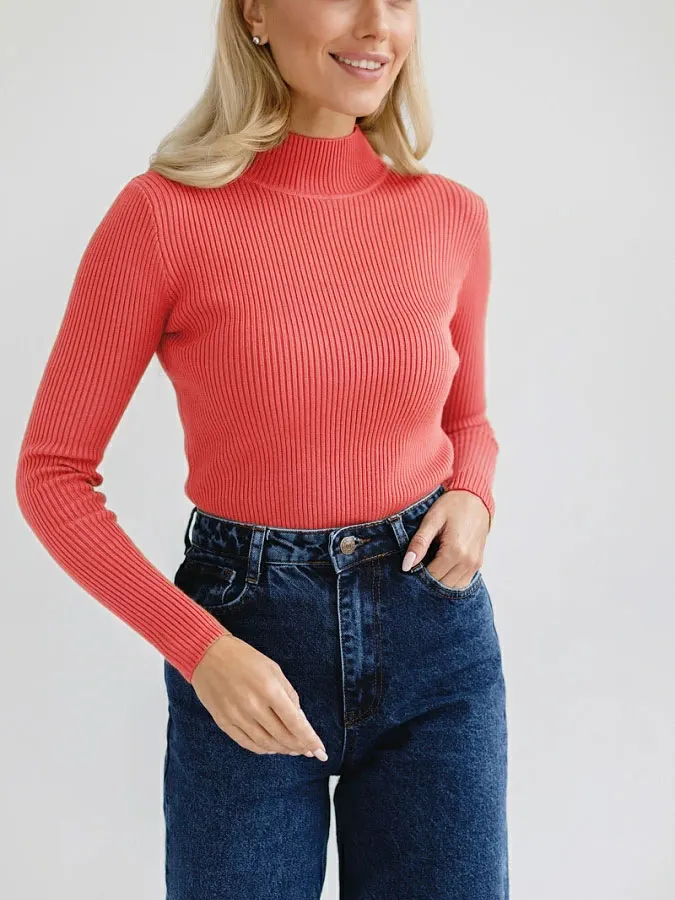 Churchf Churchf Color Half Turtleneck Sweater 2024 Autumn And Winter Female (24 Color Spot) Slim Knit Bottom Shirt