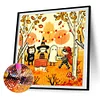 Halloween teilweise ab Diamant Rundbohrer DIY Diamant Malerei Set Dekor 45x45cm
