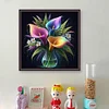 Calla Lily Vase-11CT Stamped Cross Stitch 40*40cm/15.75*15.75in