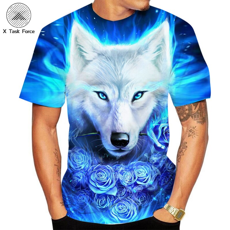 

Wolf - 3D Printed Men T Shirt, Xl, 501 Original