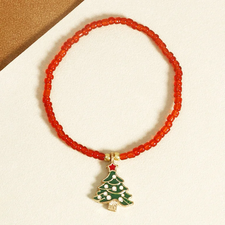 Christmas Beads Bracelet