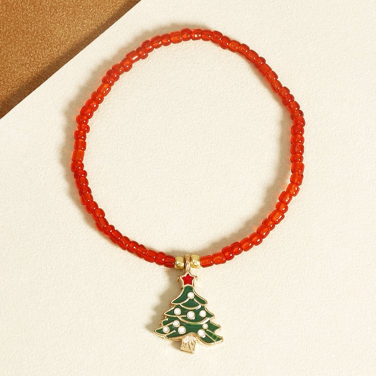 Christmas Beads Bracelet