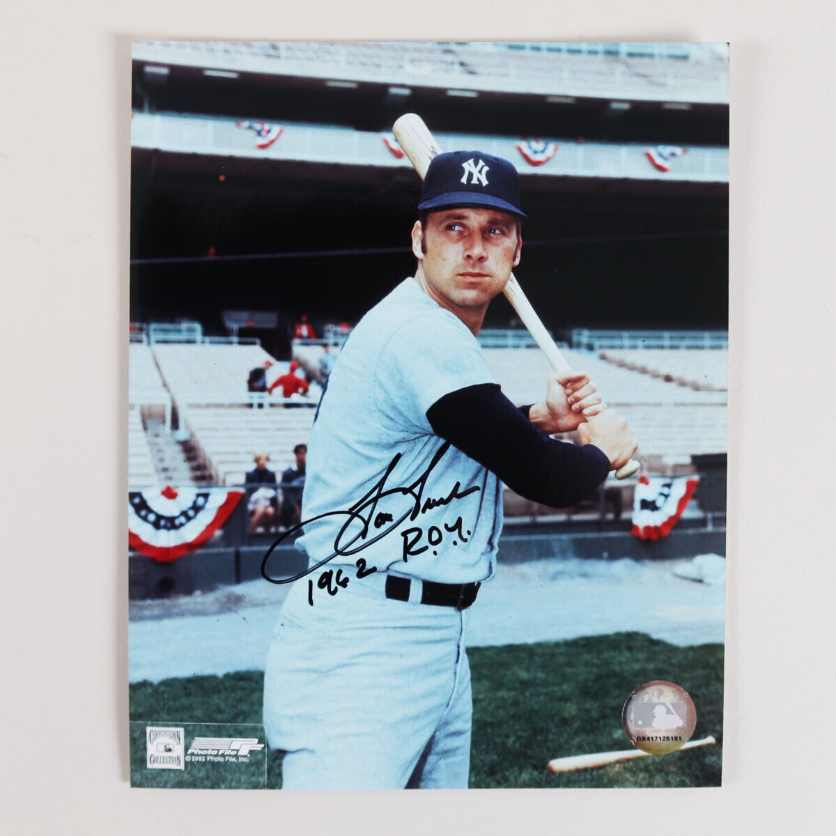 Tom Tresh Signed Photo Poster painting Yankees1962 R.O.Y.