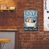 Cat In Bathtub - Vintage Metal Signs(12*16Inch) - Cat