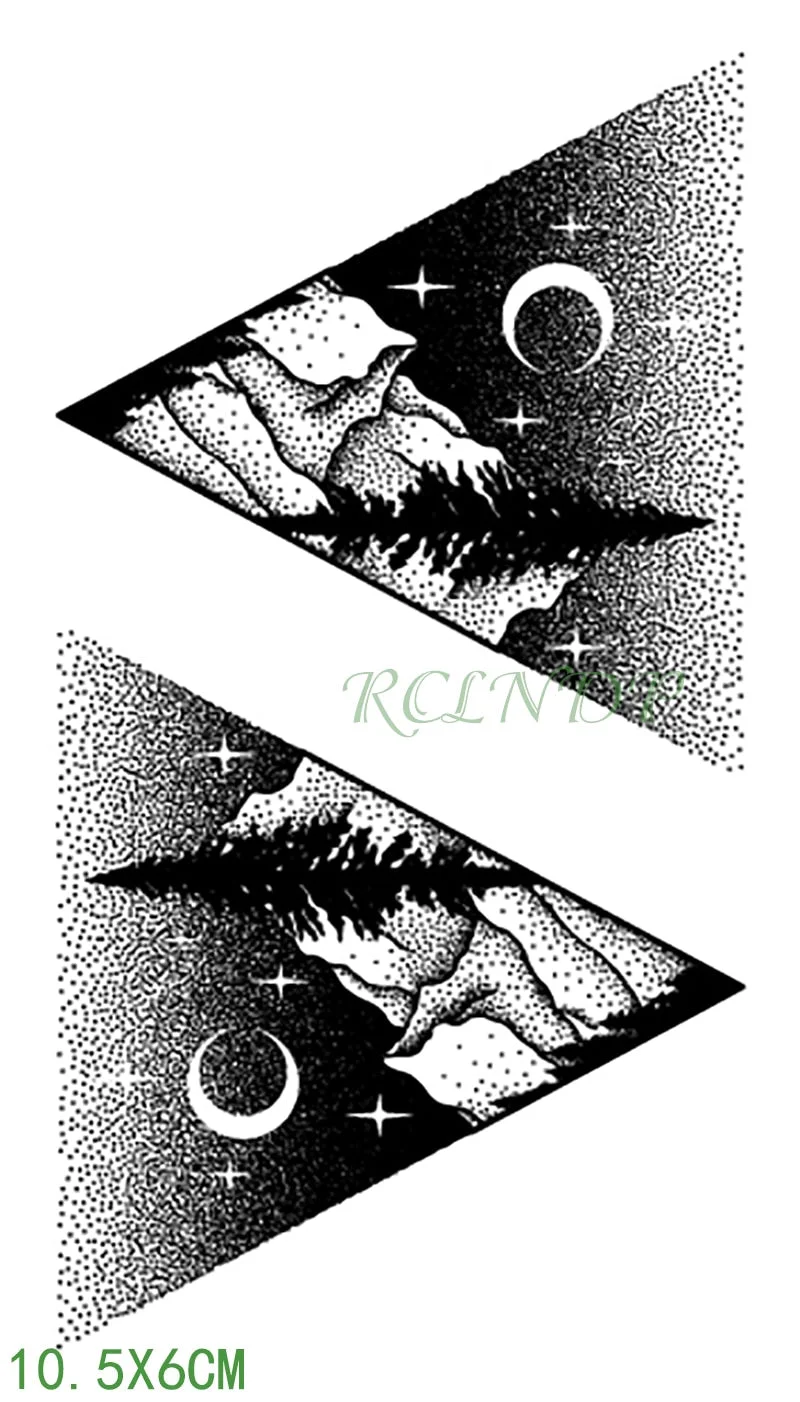 Waterproof Temporary Tattoo Sticker coconut tree Fake Tatto Flash Tatoo Tatouage Wrist Foot Hand For Girl Women Men