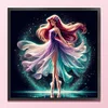 (Stamped/Counted) Ballet Rapunzel Silhouette-11CT Cross Stitch 40*40cm