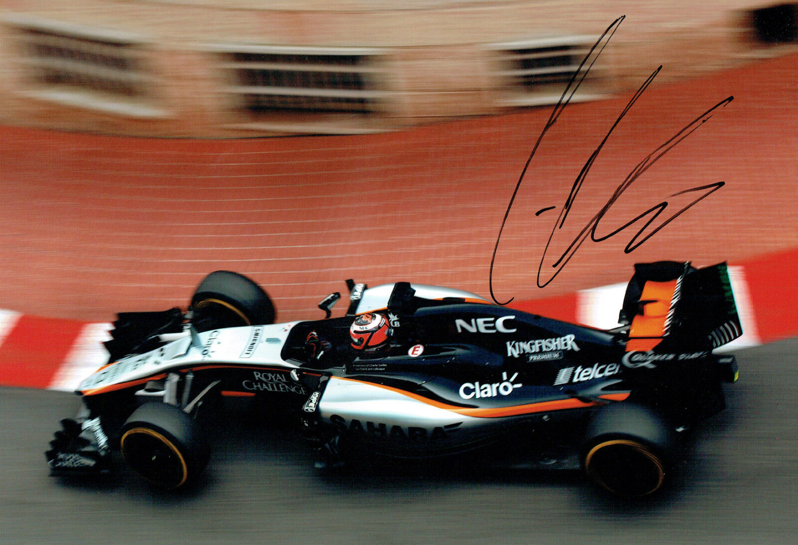 Nico HULKENBERG SIGNED Autograph Force India F1 12x8 MONACO Photo Poster painting AFTAL COA