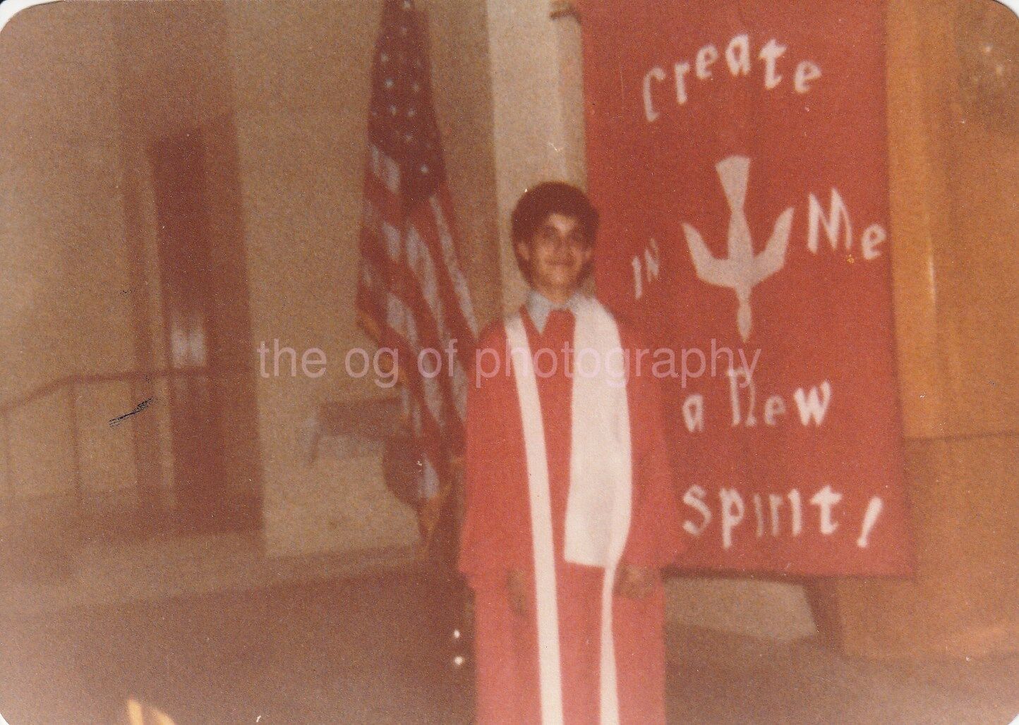 Create In Me a New Spirit FOUND Photo Poster paintingGRAPH ColorOriginal 86 14 J