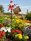 Christmas Santa Solar Kettle Lights Solar Watering Can Lights Outdoor Decoration