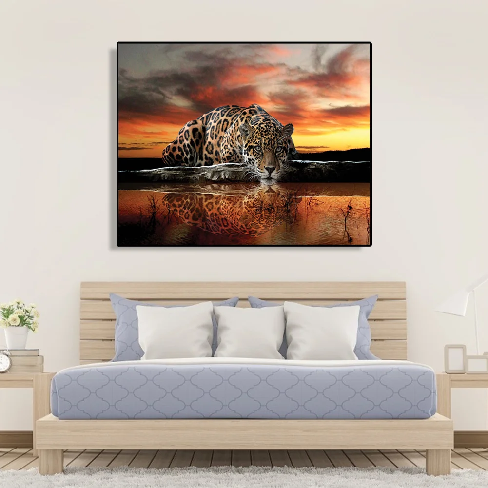 Lonely Leopard - Paint By Number(50*40cm)