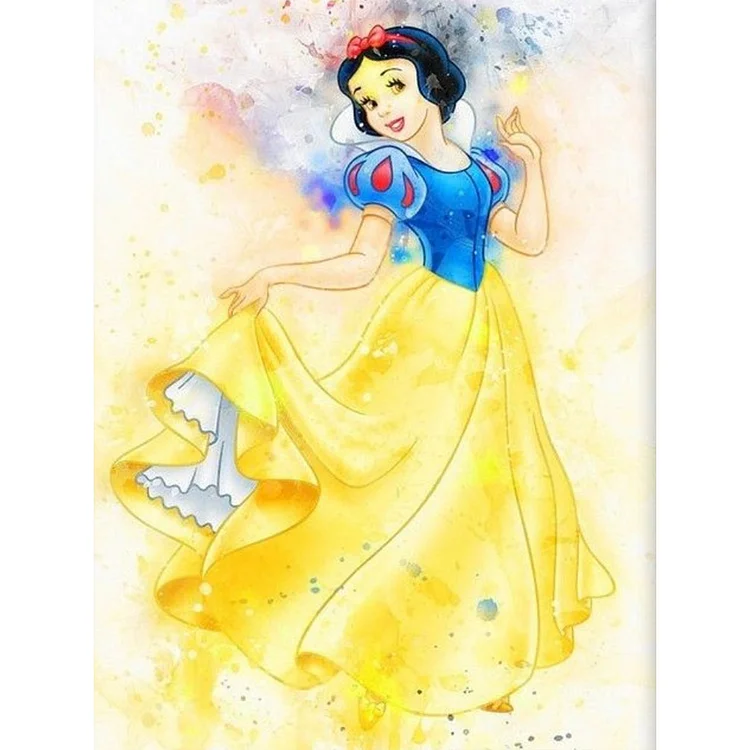 Painted Snow White 30*40CM(Canvas) Full Round Drill Diamond Painting gbfke