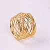 Stylish Golden Wiring Event Napkin Ring
