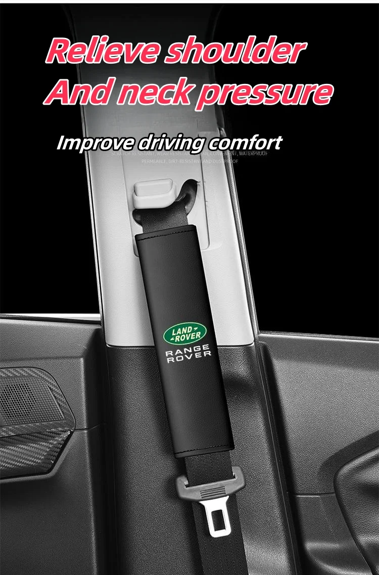 New Nappa Leather Soft and Comfortable Car Seat Belt Shoulder Pads