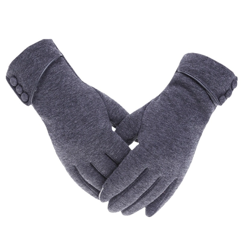 Touch Screen Gloves Women’s Outdoor Sports Cycling Driving Warm Gloves Lint-free Autumn And Winter Gloves
