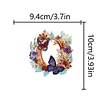 1pc DIY Flower Letter Diamond Painting Double-Sided Keychains