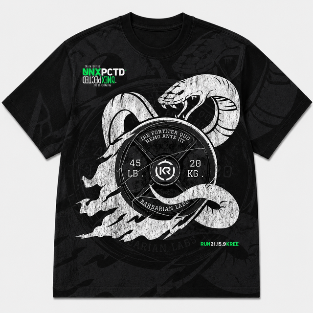 Gym Serpent Plate Cotton T-Shirt