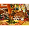 Diamond Painting -DIY Round Drill Kitten and Puppy