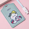 8PCS Adorable Cartoon Kids ID Bus School Card Cover Hanging Badge