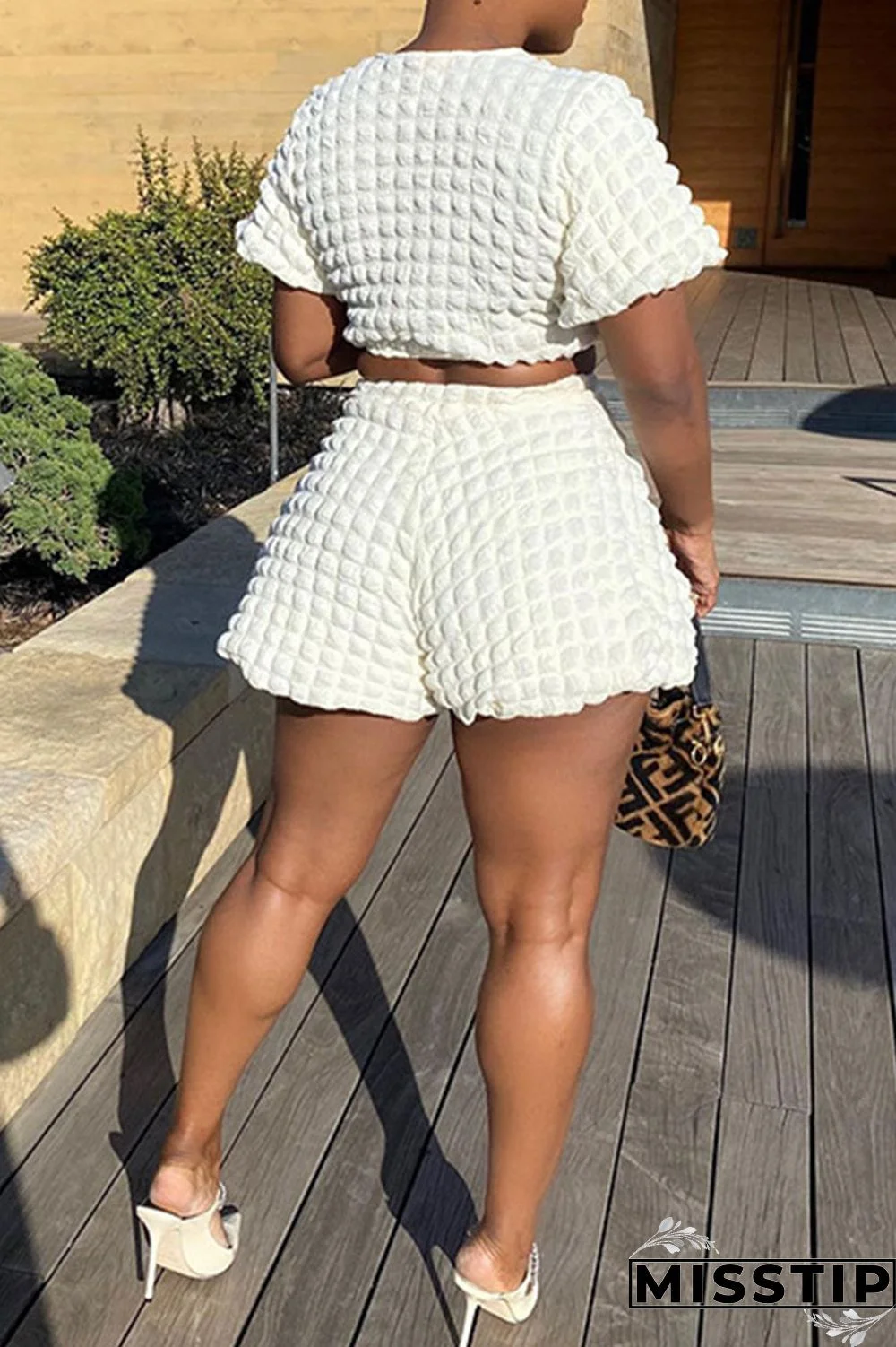 Black Casual Solid Patchwork O Neck Short Sleeve Two Pieces