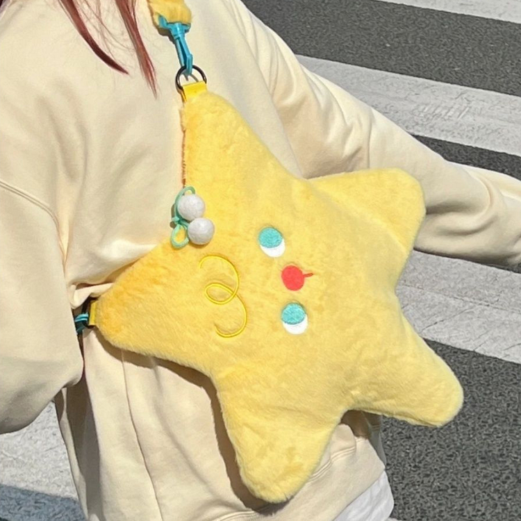 Super Kawaii Plush Star Shoulder Bag