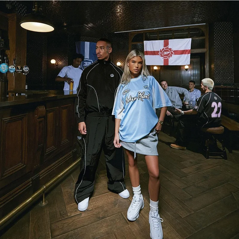 Athvotar Athvotar And Winter Broken Planet Sports Windbreaker Set Fashion Zipper Solid Color Coat Street Style