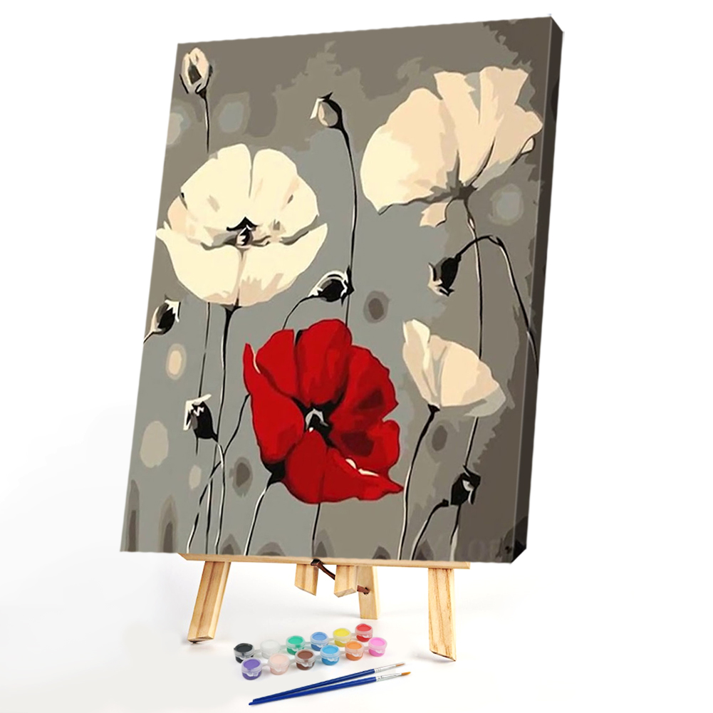 

40x50cm - Paint By Numbers Flowers, 501 Original