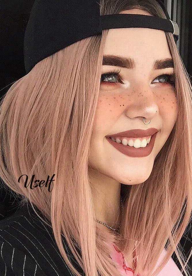 Summer Short Rose Gold Bob Wig USW087 US Mall Lifes