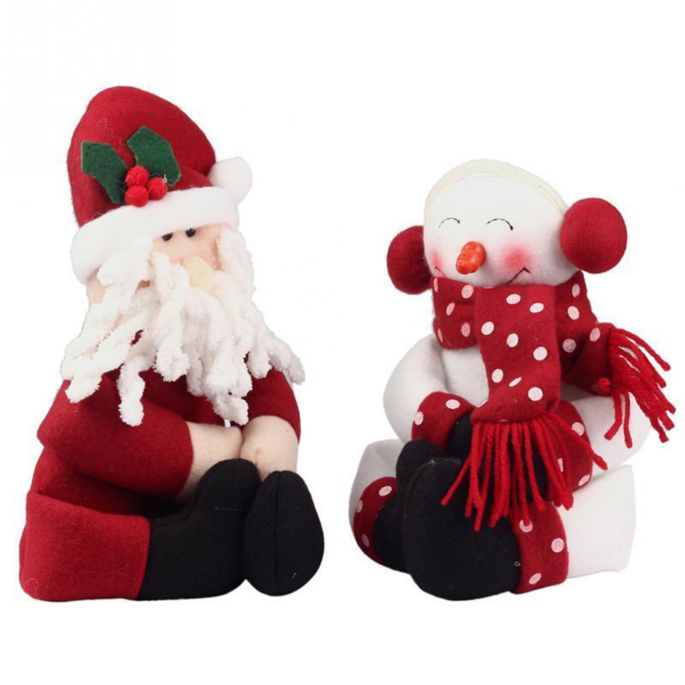 

2pcs Red Wine Bottle Cover Santa Claus Christmas Home Party Decoration, 501 Original