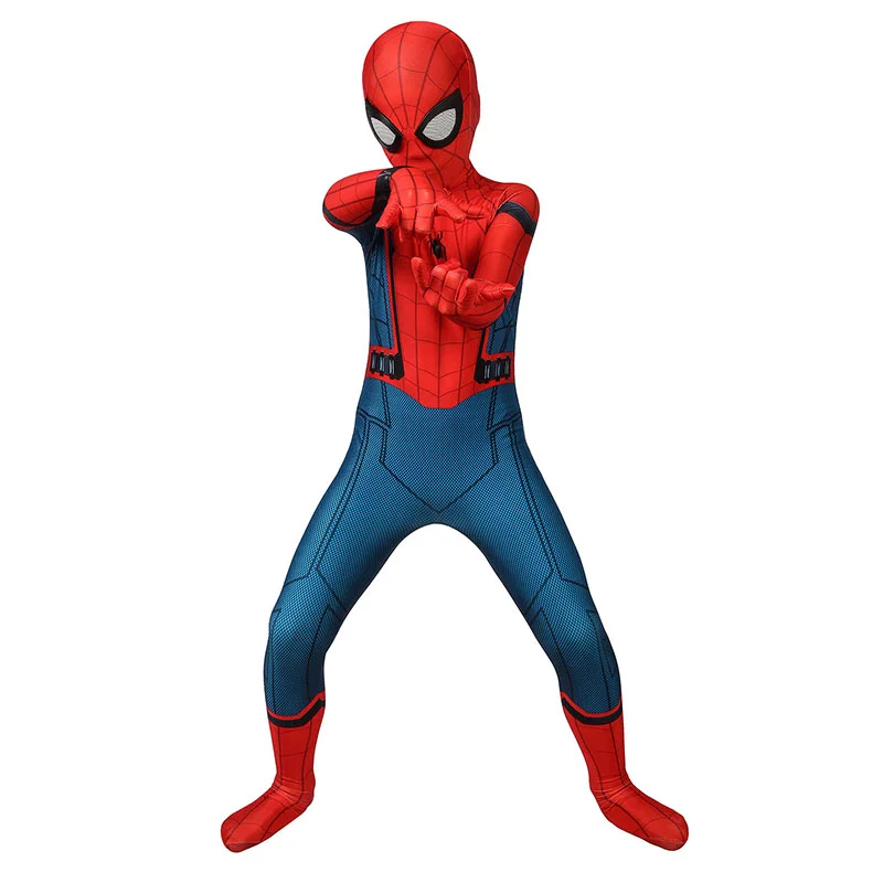 Spiderman Homecoming Kids Cosplay Spider-Man Children Spandex jumpsuit