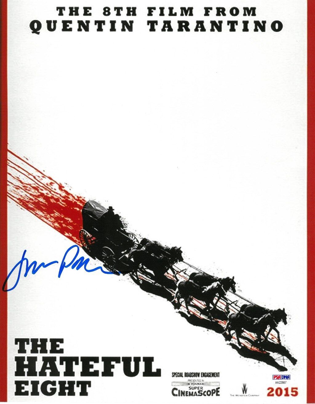 James Parks Signed Hateful Eight Autographed 11x14 Photo Poster painting PSA/DNA #AA22887