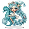 Seahorse Girl DIY Double-Sided Desktop Ornaments Diamond Art Kits