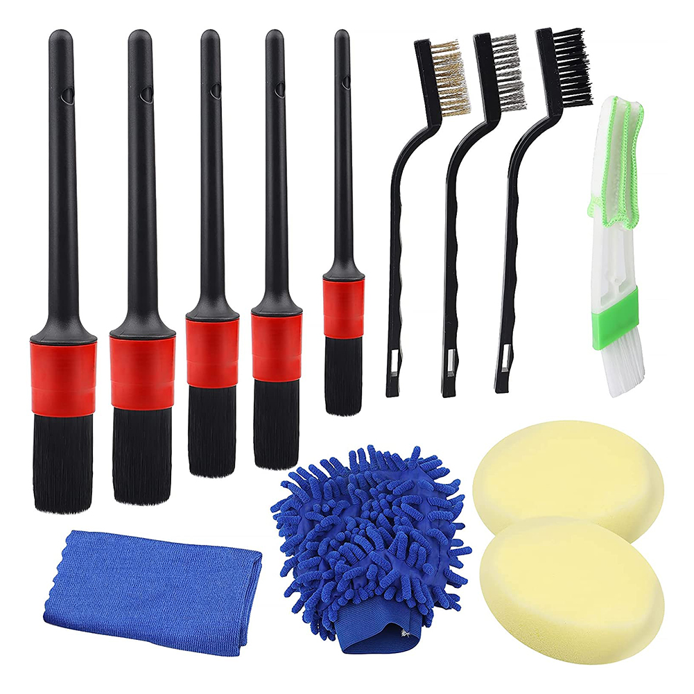 

13pcs Car Detailing Cleaning Brush Set Air Vent Tyre Rim Cleaner Scrubber, 501 Original
