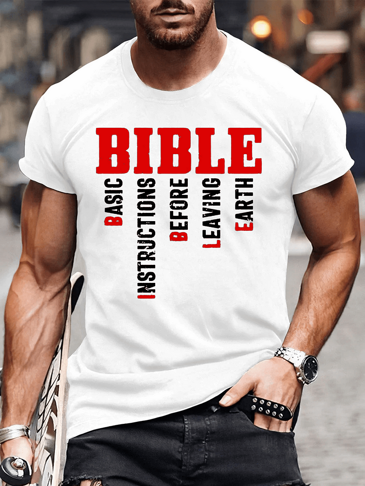 Basic Instructions Before Leaving Earth Men's T-shirt