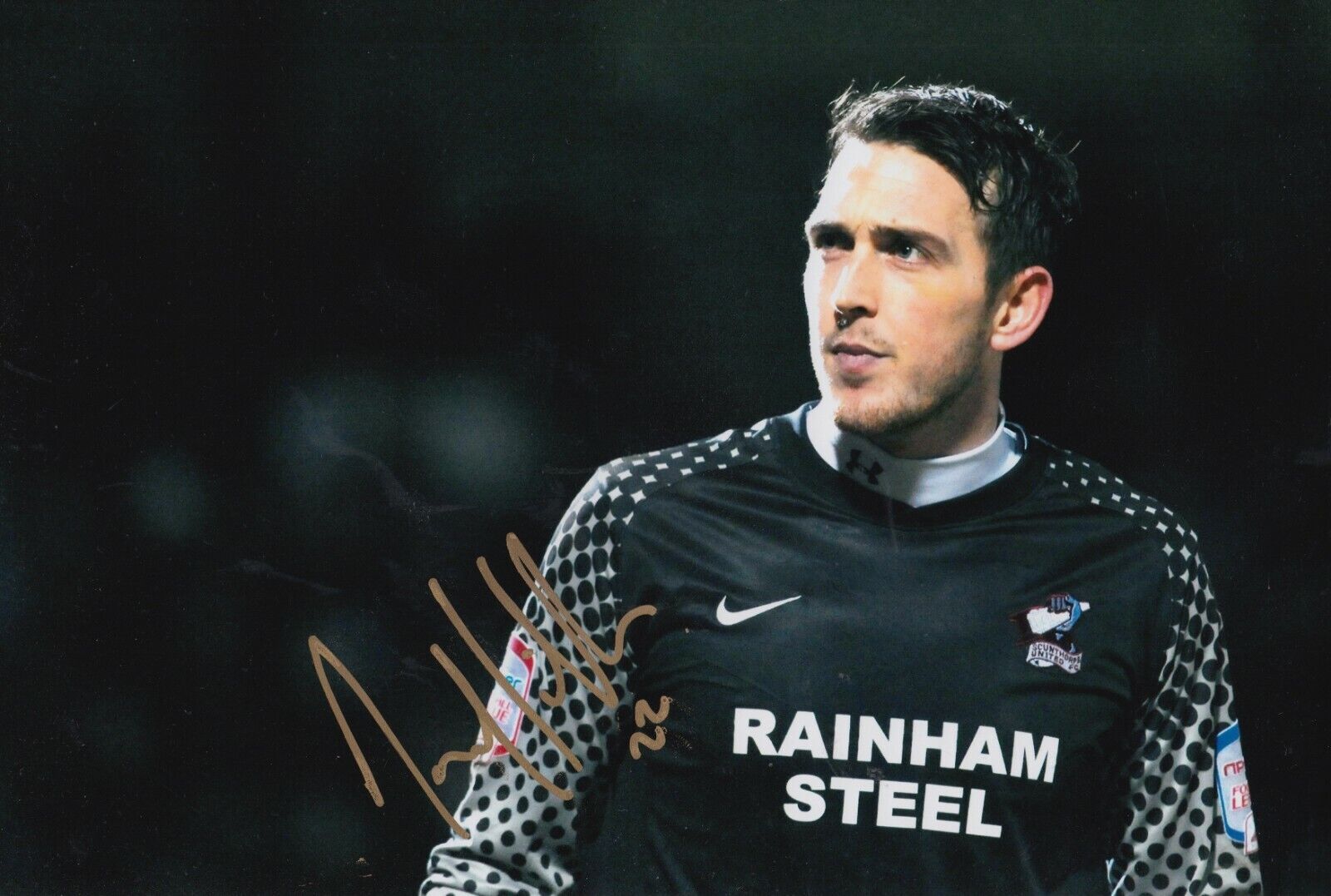 Josh Lillis Hand Signed 12x8 Photo Poster painting - Scunthorpe United Autograph 5.