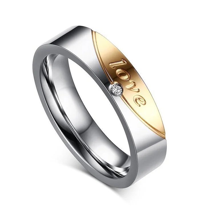 5mm/6mm Forever Love Stainless Steel Couple Rings