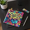 3PCS Graffiti Coloring Book Set Mindfulness Art Books for Adults 