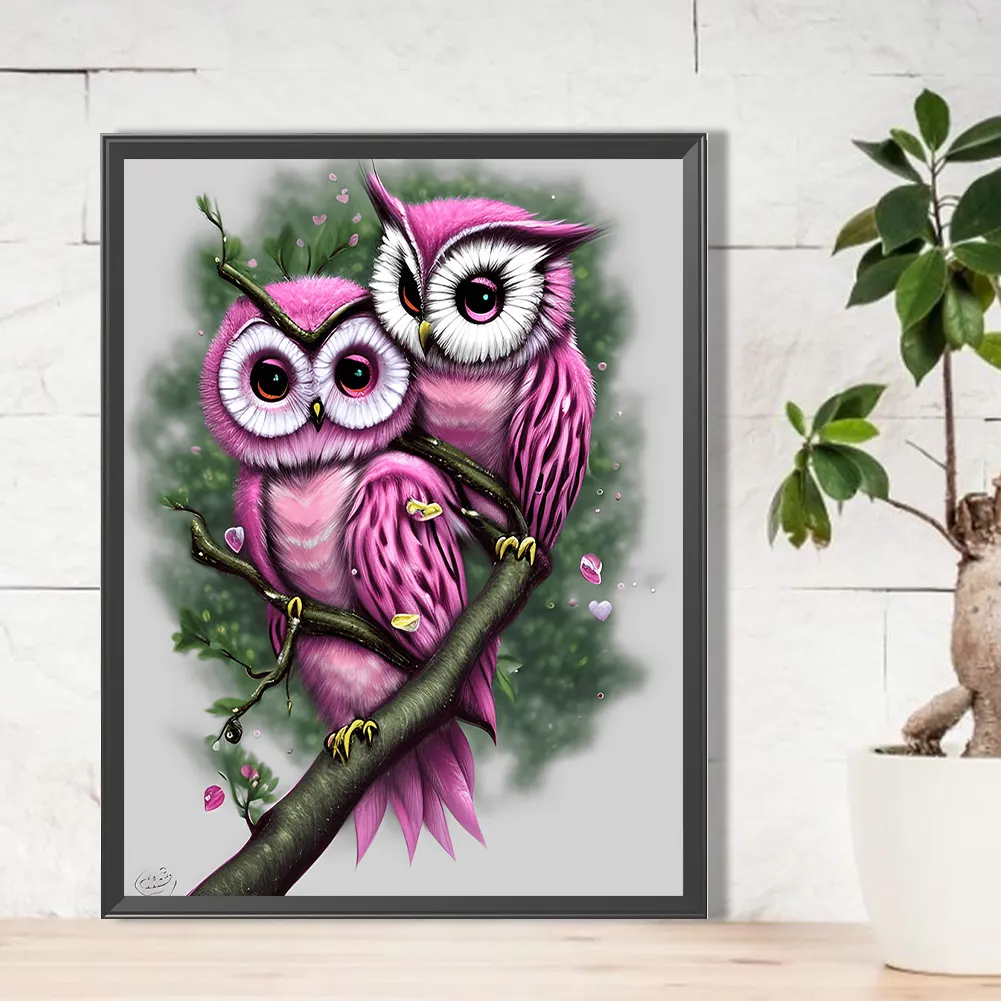 Full Round Diamond Painting 40*50cm - Owl