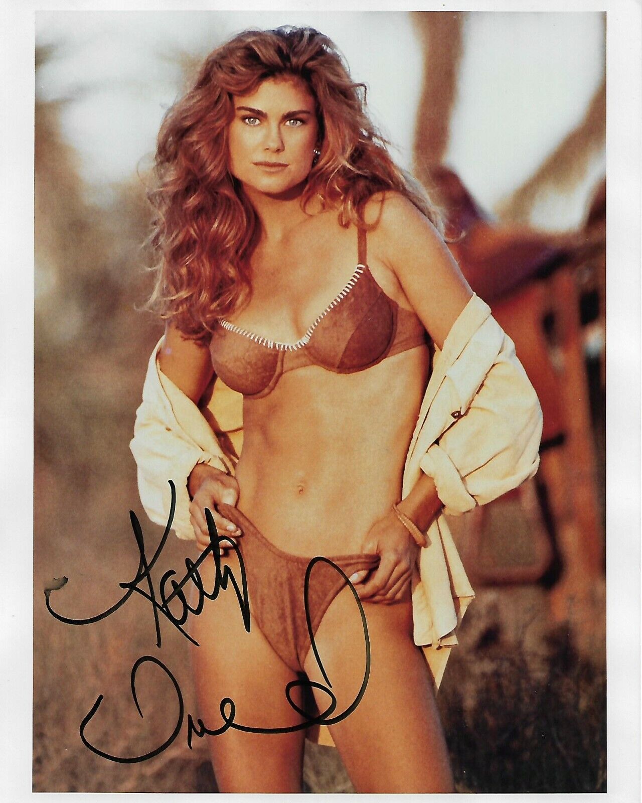 KATHY IRELAND Autographed 8 x 10 Signed Photo Poster painting COA