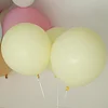 10 Pack | 18" Matte Pastel Yellow Helium or Air Latex Party Balloons