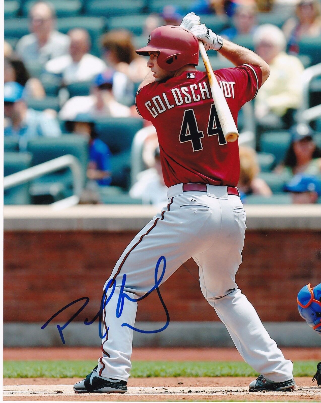 PAUL GOLDSCHMIDT ARIZONA DIAMONDBACKS ACTION SIGNED 8x10