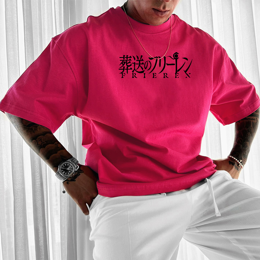 Unisex Frieren Anime Double-Sided Large Print T-Shirt